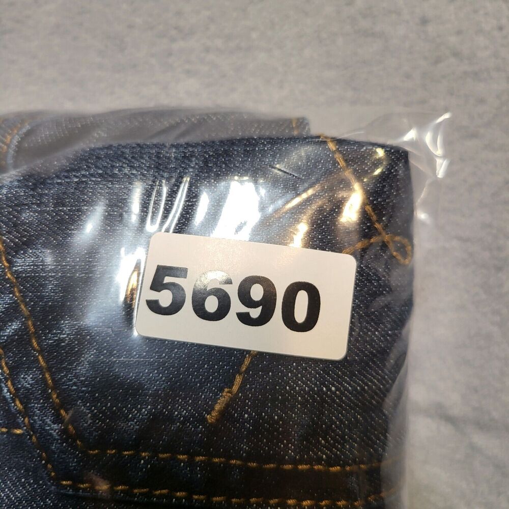 ROCAWEAR‎ Denim Jacket Mens 48 Dark Wash Jean Vest Distressed Sleeveless Trucker - Picture 6 of 6